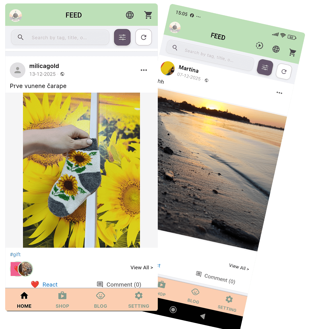 FEED MEMO aplikacija
